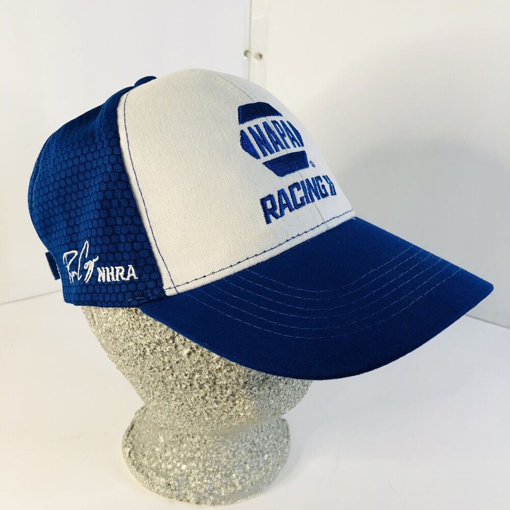 Racing Cap NASCAR NHRA IndyCar Outlaws Arca West Adjustable Hat Blue Team NAPA